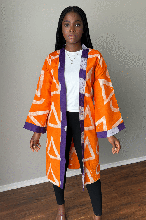 Adire Kimono