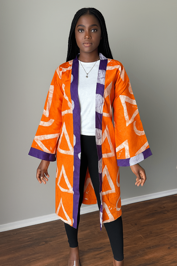 Adire Kimono